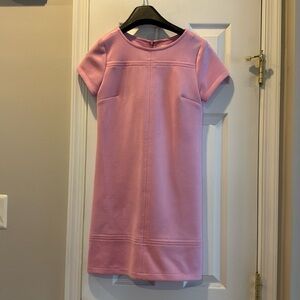 Jude Connally Kayla Short Sleeve Faux Suede Mini Dress Pink Size Xs